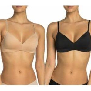 ~*~Calvin Klein Women's 2-Pack Lightly Lined Wire-free Bra~